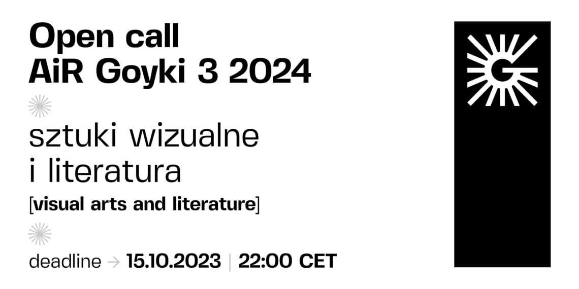 AiR Goyki 3: магчымасць для мастакоў і пісьменнікаў
