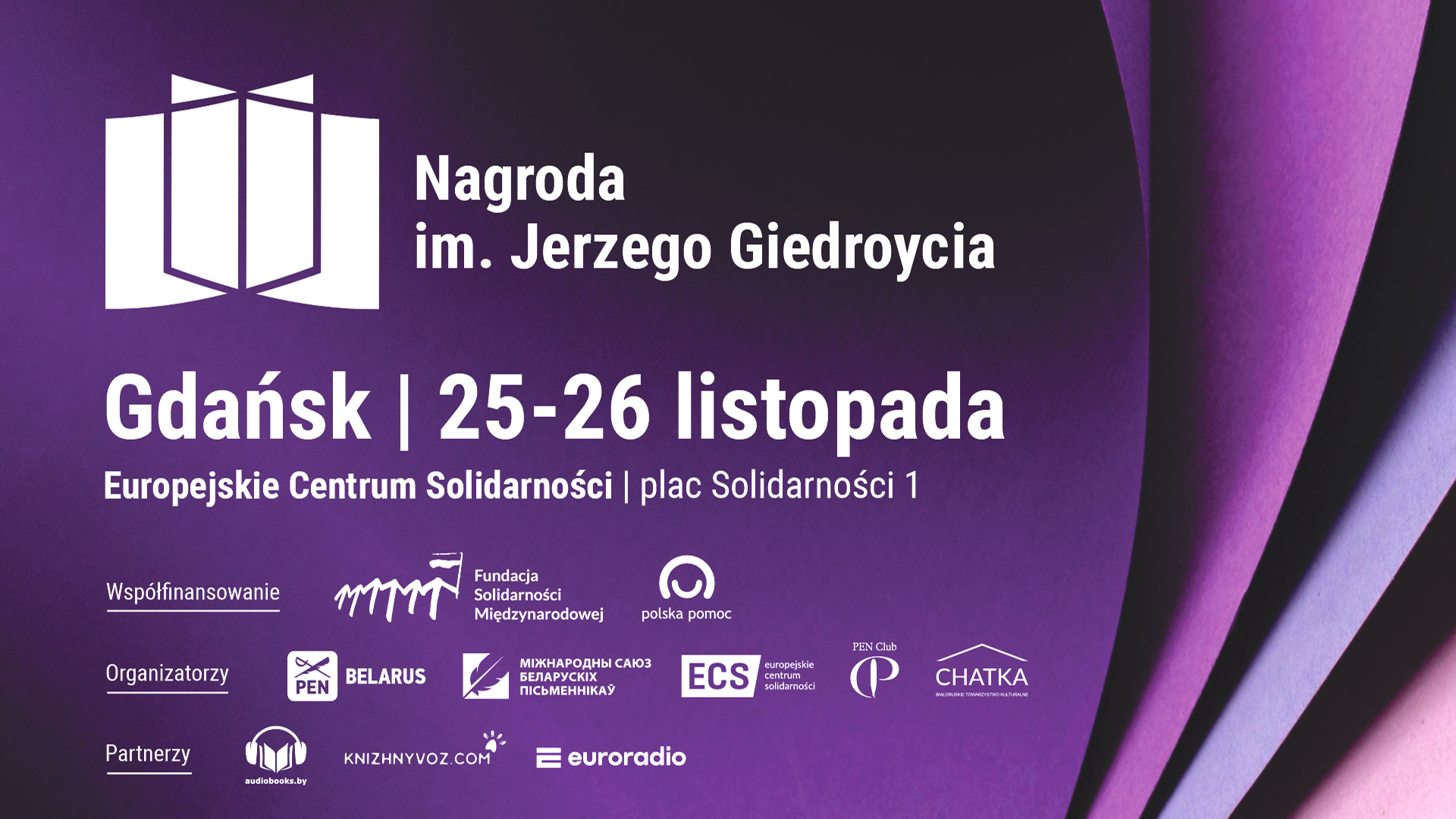 Nagroda im. Jerzego Giedroycia. Gala wręczenia i wydarzenia towarzyszące