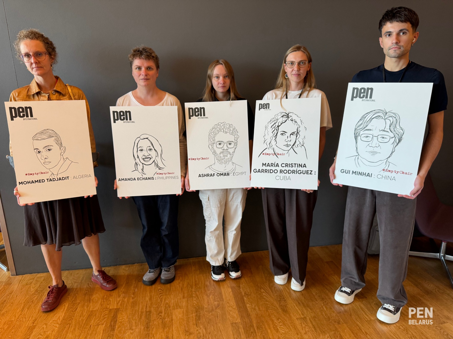 «Пустыя крэслы» на 91-м Кангрэсе Міжнароднага ПЭНа